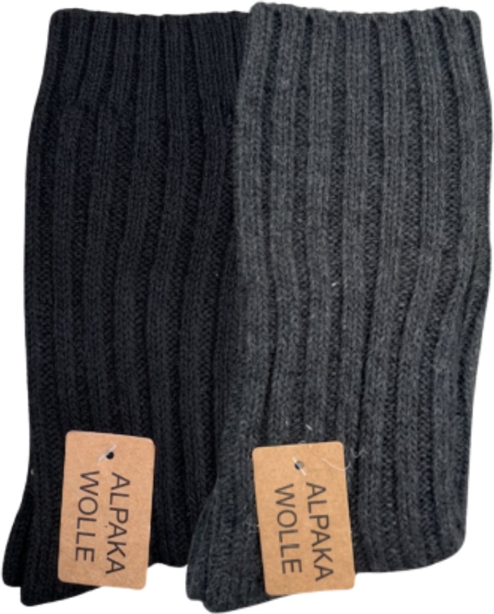 green-goose® Alpaca Sokken | 2 Paar | 100% Alpaca Wol | Bruin/Grijs | Maat 39-42 | Heerlijk Warm en Rekbaar