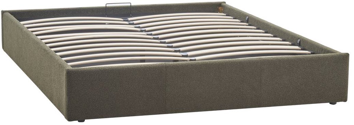 Rechthoekig opbergbed Luna 160x200 cm, groen