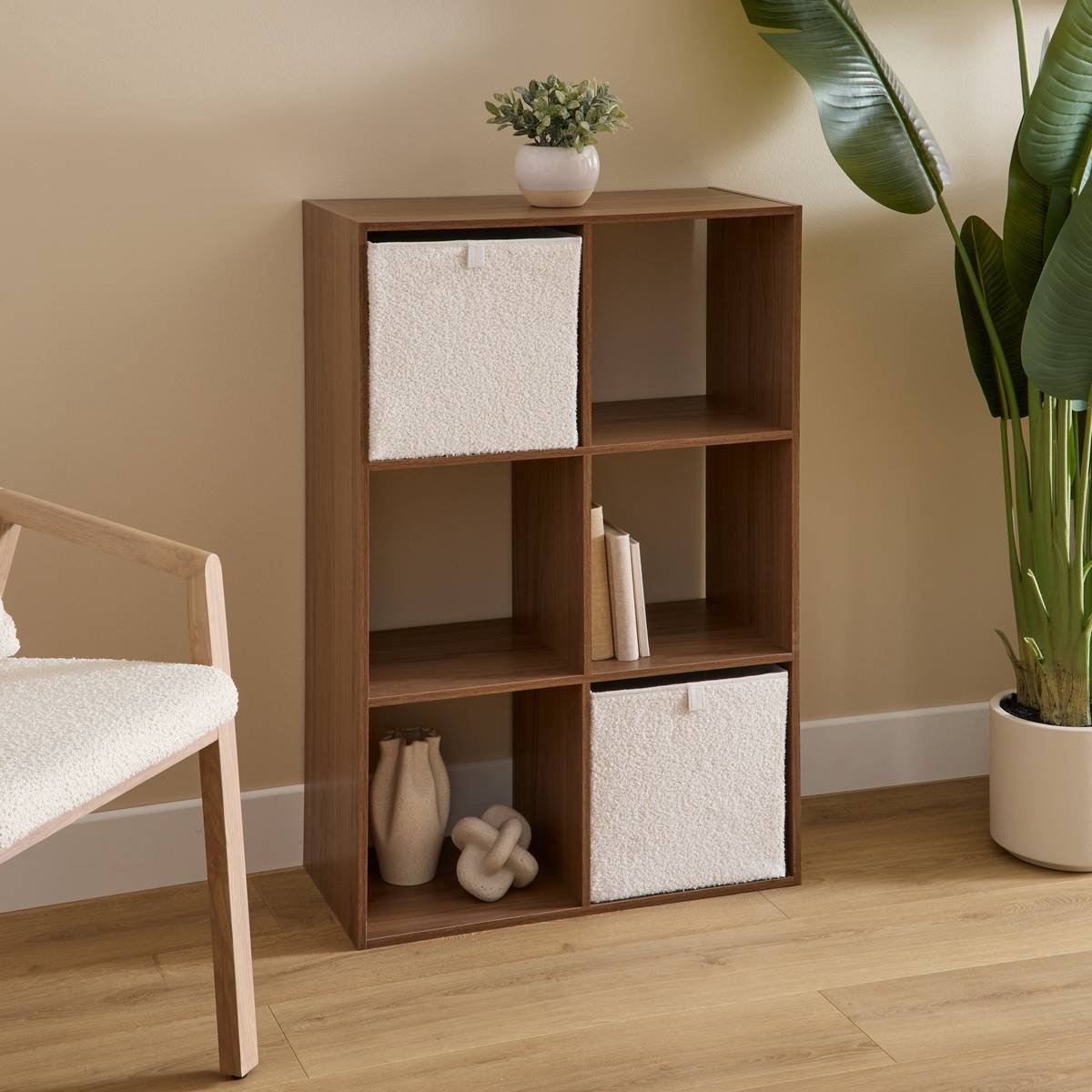 5 Five Simply Smart 5Five Boekenrek - 6 Vakken - 68x32x101cm - Bruin