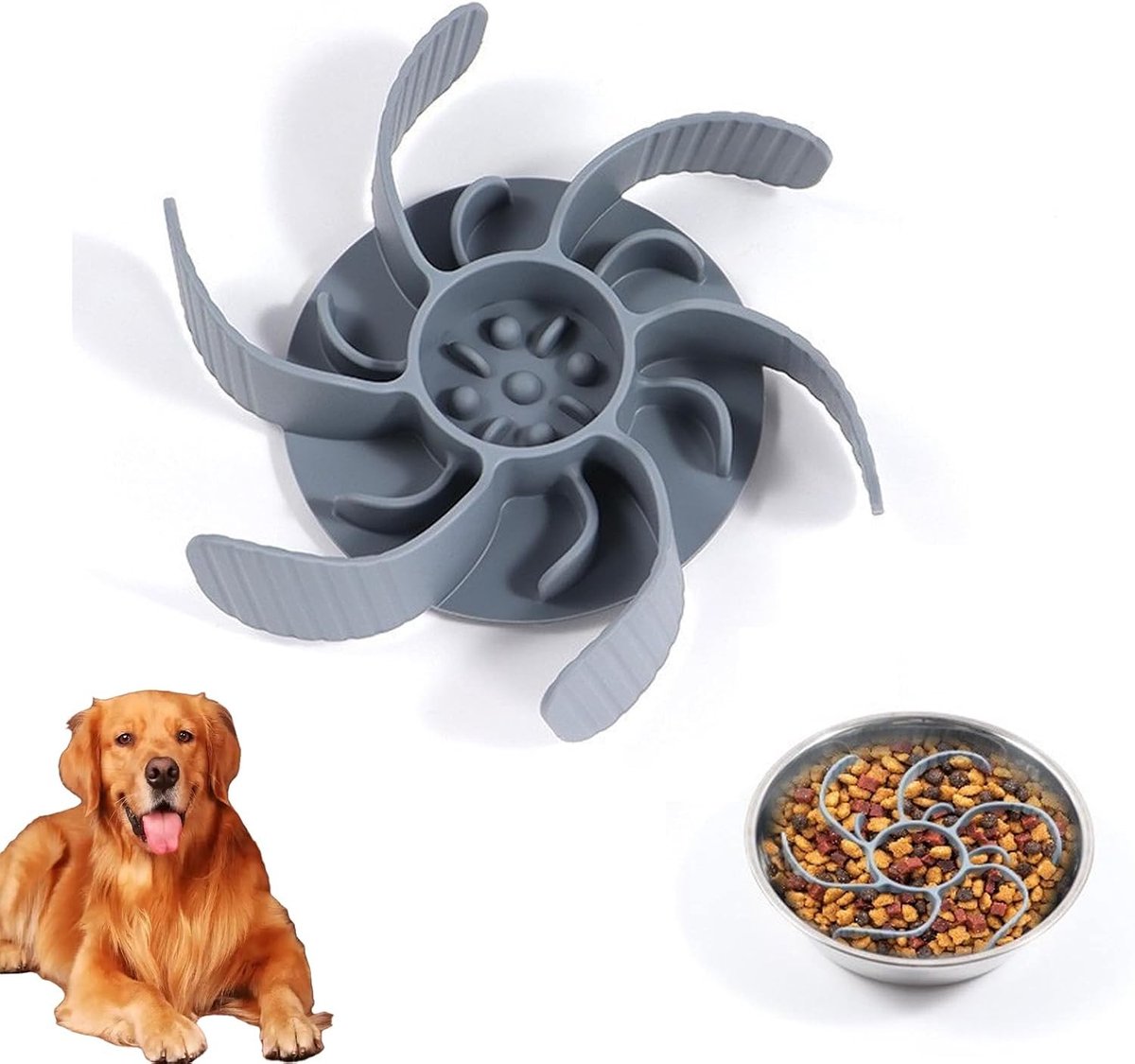 Anti-schrokbak voor honden - Voorkom schrokken, bevorder gezonde voeding en verbeter spijsvertering