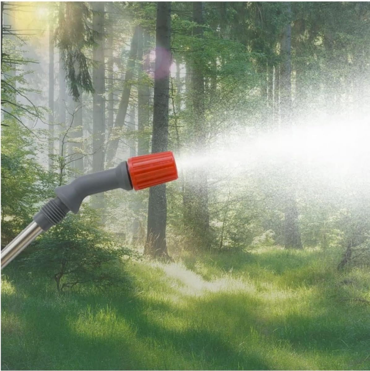 Verstelbare Sproeikoppen voor Tuinslang - Grijs/Rood - 6 x 2 cm - Duurzaam Kunststof voor Tuinirrigatie en Reiniging
