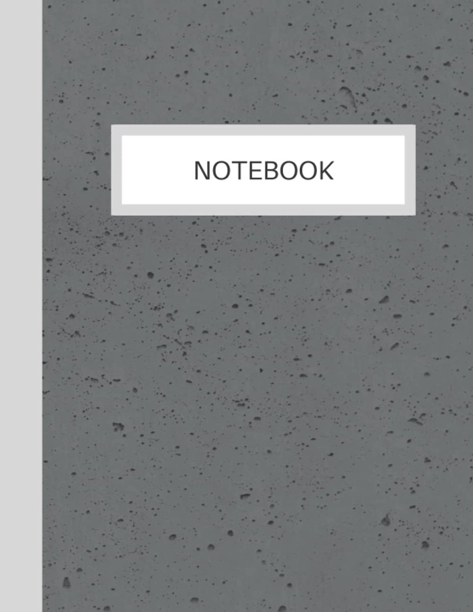 Notebook: Gray Concrete Wall - ShopVlot