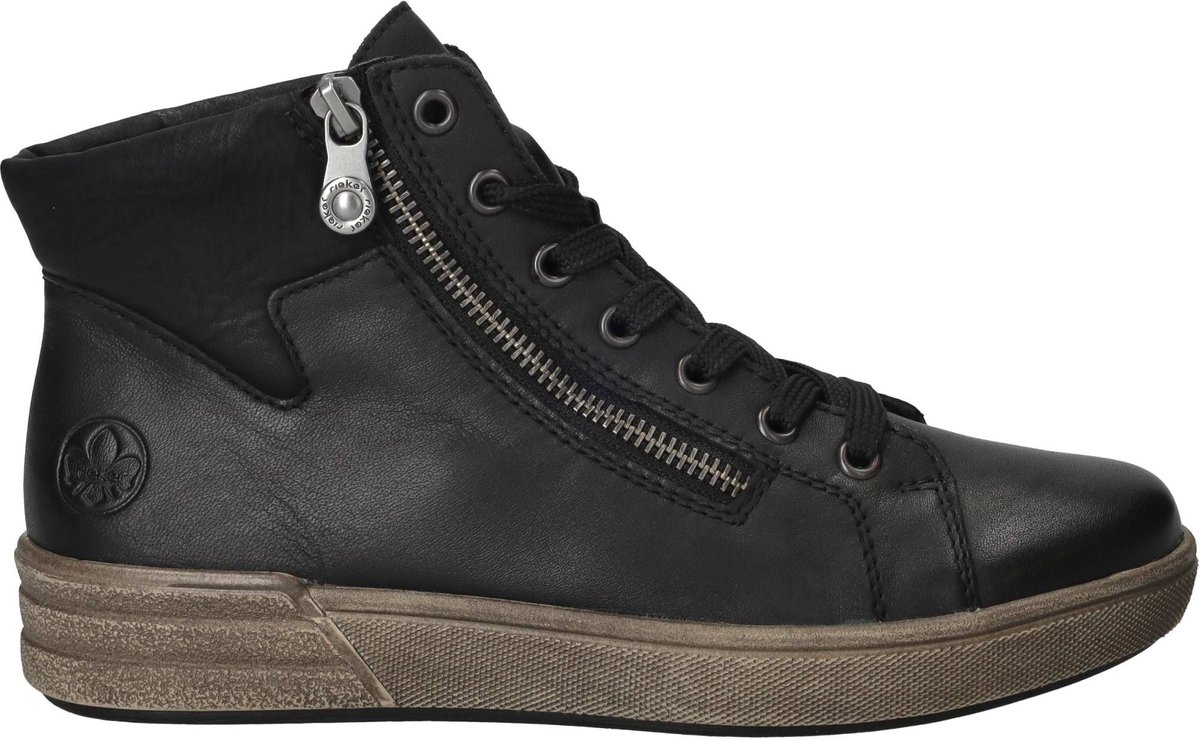 Rieker Veterboots - Dames - Zwart - Maat:38