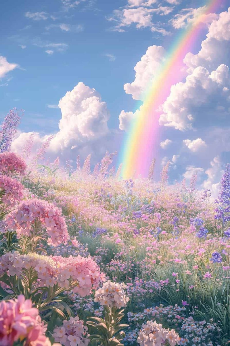 Regenboog Poster - Natuur - Kleurrijk - Vrolijk - Kinderkamer - Kinder - posters - formaat 70x100cm - Wanddecoratie - L4135