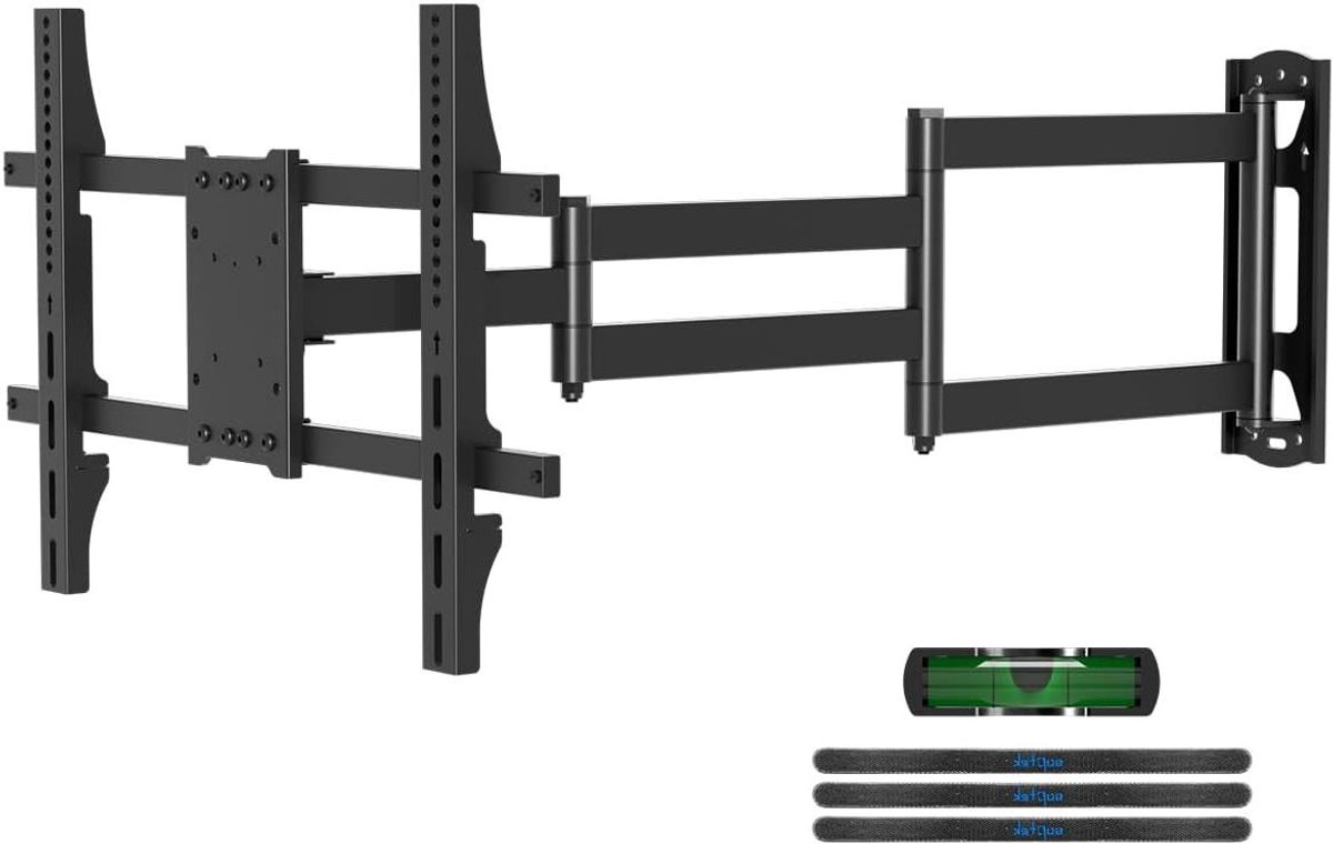 TV Muurbeugel - Draaibare Houder - Ruimte Besparen - Extra Lange Arm - 102 cm - Zwart