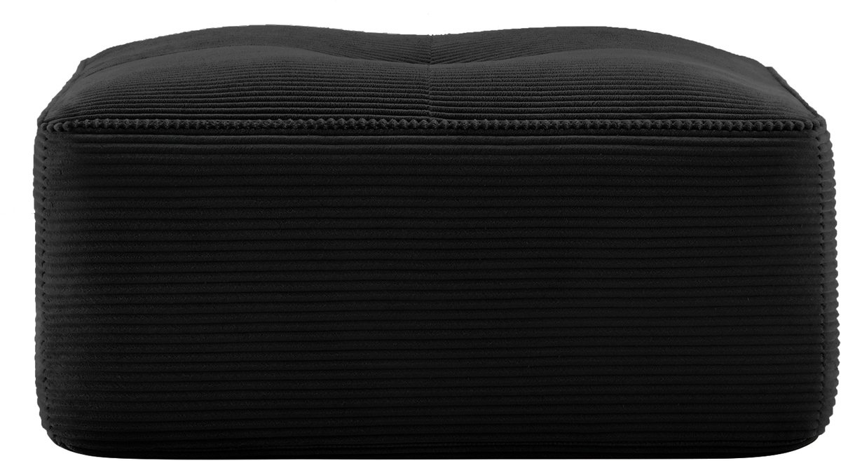 Cordelia Ottoman Corduroy - Black