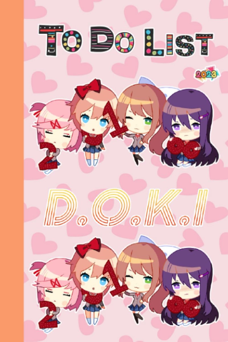 Doki Doki To Do List Book for Fan Teen Men Women: Doki Doki To Do List Notebook - ShopVlot