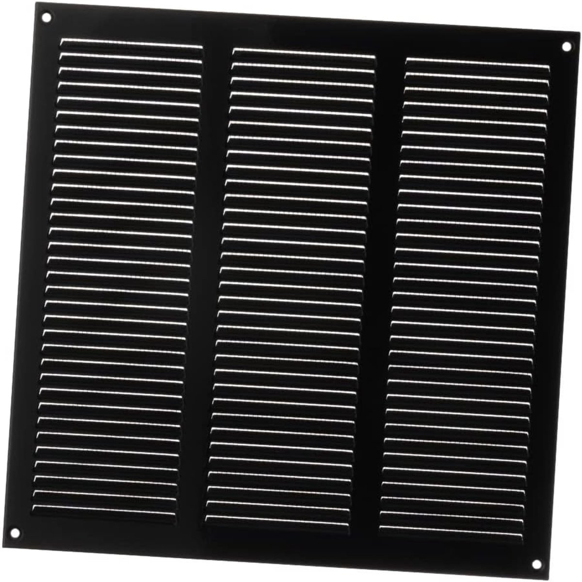 SnelShoppen - Ventilatie Rooster 300x300 mm - Zwart Metaal - Duurzaam met Insectennet - Ideaal voor Keuken, Tuin en Kamers voor Optimale Luchtcirculat