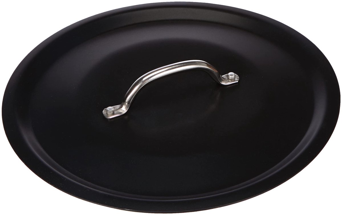 Pentole Agnelli Alblack deksel van aluminium, met brug van roestvrij staal, zwart 28 cm zwart - ShopVlot