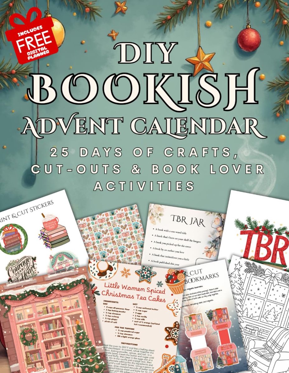 DIY Bookish Advent Calendar: 25 days of Crafts, Cut-Outs & Book Lover Activities - ShopVlot