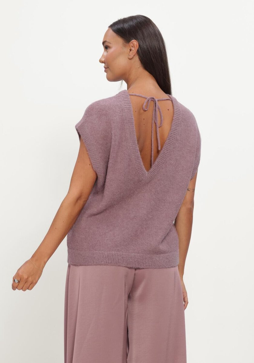 DANTE6 Enoha Open Back Sweater Dames - Topjes - Lila - Maat L