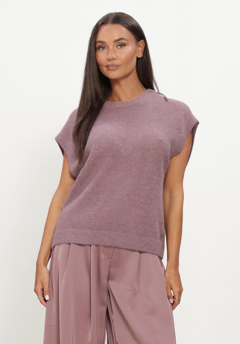 DANTE6 Enoha Open Back Sweater Dames - Topjes - Lila - Maat S