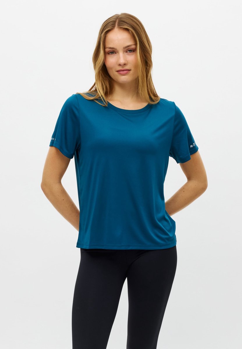 RÖHNISCH - Team Logo Tee - Training t-shirt korte mouw dames - Lichtblauw
