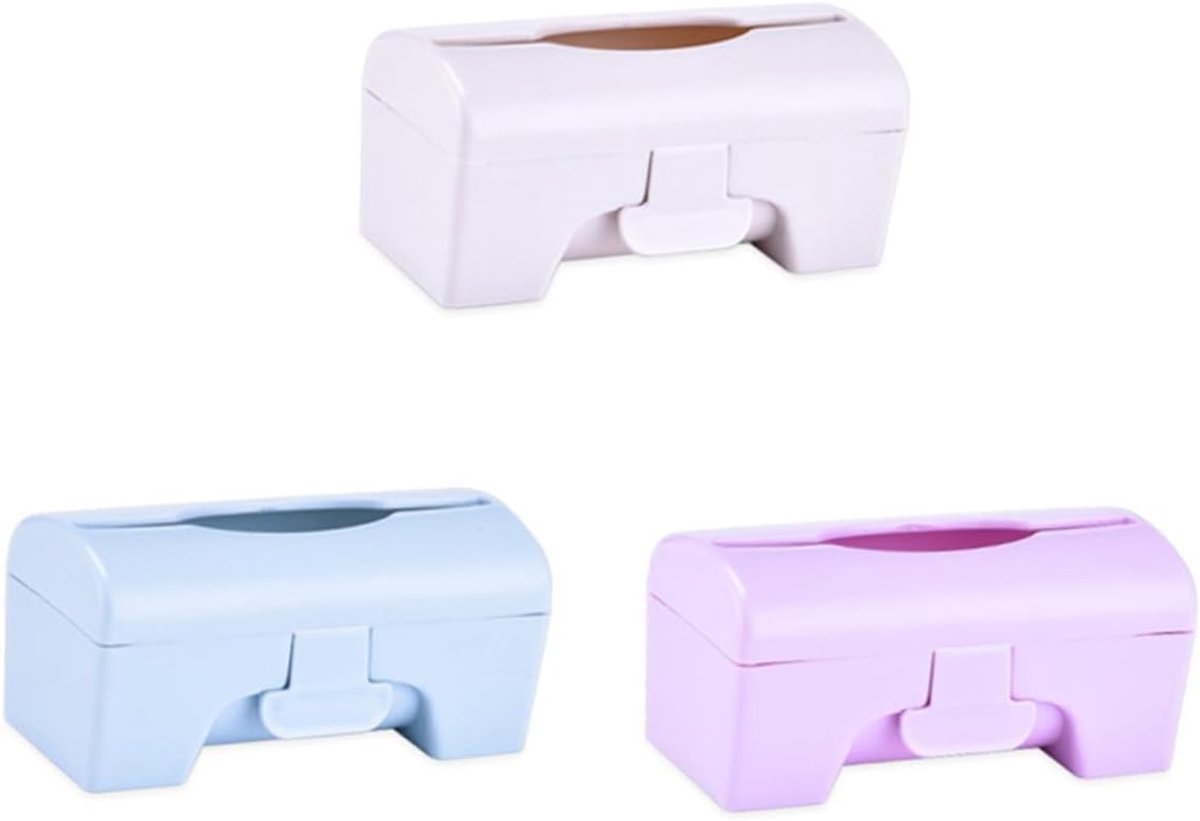 3 stuks- Vuilniszak Dispenser -vuilniszak dispenser houder-vuilniszakdispenser-Afvalzak Houder -Vuilniszak Opbergdoos-Zakjesdispenser-Voor Keuken en Badkamer-Afvalzak Dispenser Houder -keuken accessoires- Wandgemonteerde- Zelfklevend