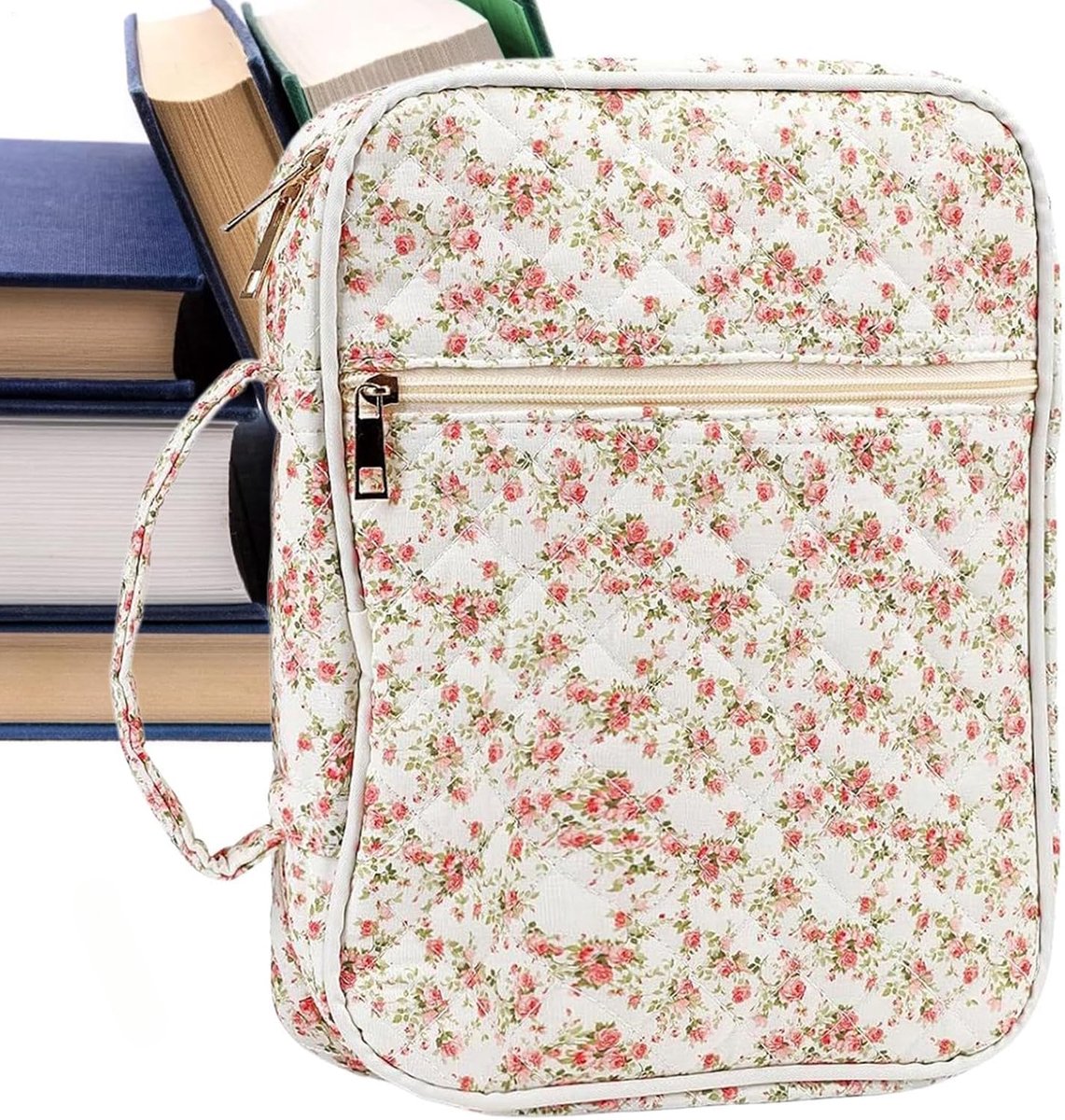 KZQ Bijbelhoes - Draagbare tas voor de kerk - Bijbelorganizer met ritssluiting - Voor het opbergen van schoolspullen - Beschermt de Bijbel - Religieuze accessoires - Een christelijke verrassing - Geschikt voor studeren en reizen
