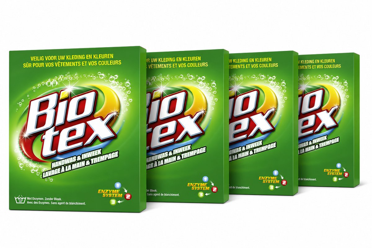 Biotex Handwas & Inweek Poeder 720 gr - Voordeelverpakking - 4 stuks