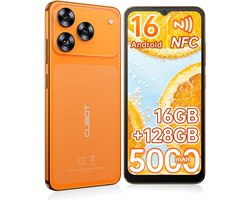 CUBOT A50 Smartphone - 20GB RAM - 128GB ROM - 6,58" - Android 16 - 5000 mAh - NFC - GPS - Oranje