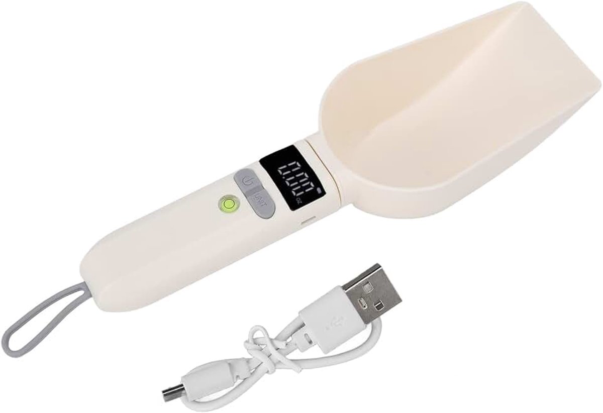 Dailygoods - Elektronische maatlepel - Digitale lepelweegschaal - Afneembaar design - 250 milliliter - Hoge nauwkeurigheid - Geschikt voor huisdieren...