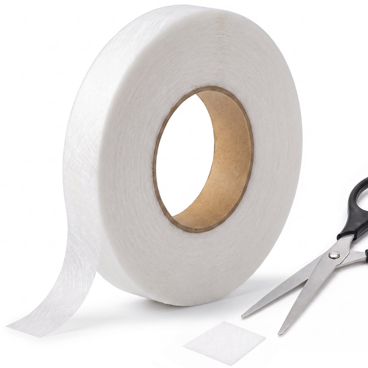 LBB Strijkband - 60 meter - 1,5 cm breed - Waterproof - Zoomband - Instrijkbaar - Gordijnband - Kantenband - Plooiband - Vlieseline - Opstrijkbaar
