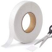 LBB Strijkband - 60 meter - 1,5 cm breed - Waterproof - Zoomband - Instrijkbaar - Gordijnband - Kantenband - Plooiband - Vlieseline - Opstrijkbaar