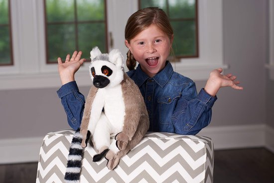 Republic Cuddlekins Ringstaart Lemur, knuffeldier, babycadeau voor meisjes en jongens, pluche knuffeldier voor baby's, speelgoed van gerecycled materiaal, 30 cm — afbeelding 3