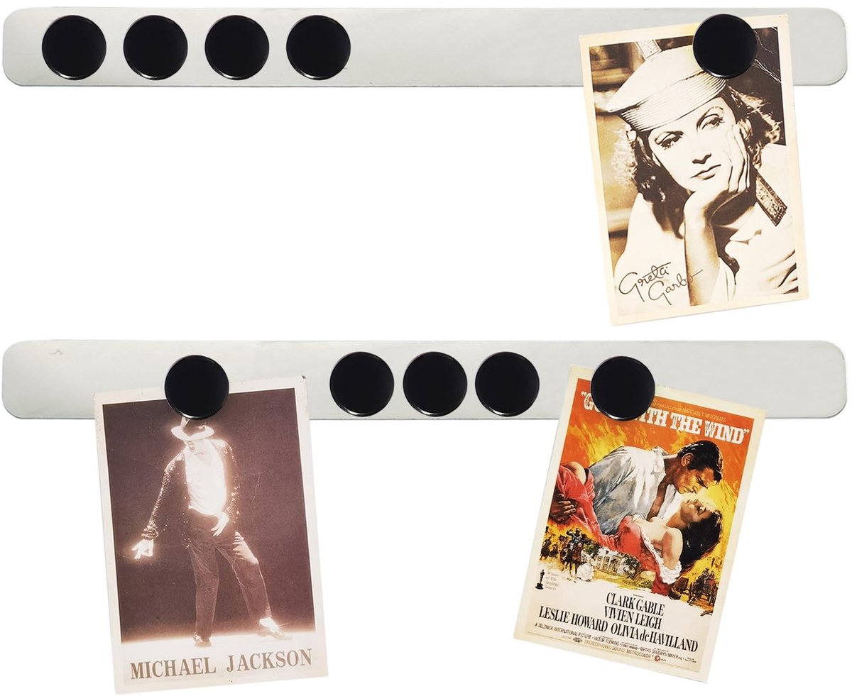 magneetstrip met sterke magneetstiften, prikbord, memobord voor kantoor, foto's, naambordjes, papieren (2pcs Iron strip + 10pcs black magnet)