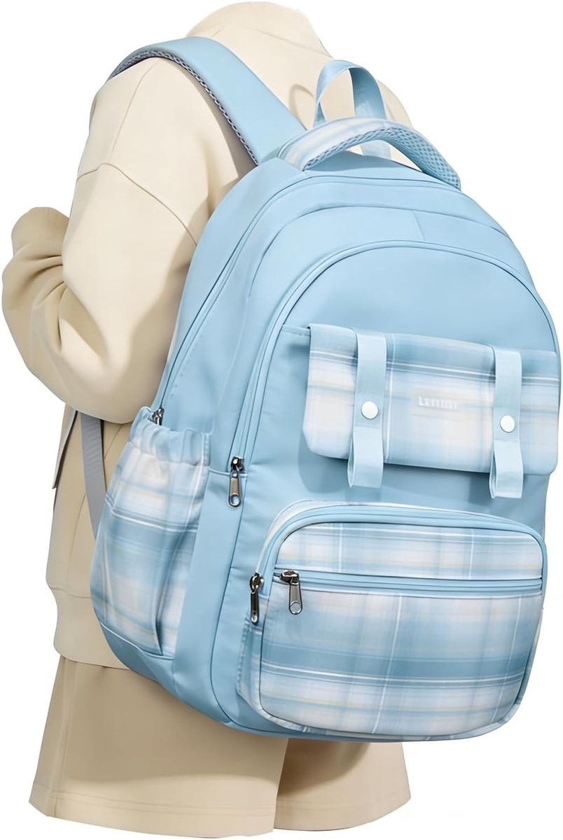 Schooltas jongen bassischool - Schooltas jongen basisschool - Blauw - 18 x 35,5 x 44 cm - Waterdichte Rugzak met Grote Capaciteit voor Kinderen 8-14 j