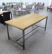 Teak Tuintafel Industrieel naturel 180cm