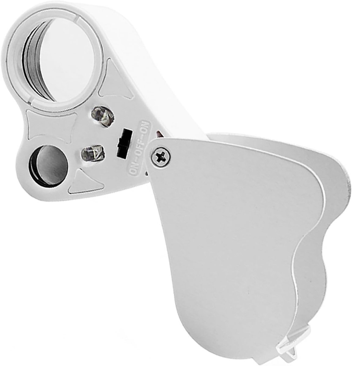 Vergrootglas - Helder - Vergroot tot 60x - Opvouwbaar met LED-verlichting - Voor Juweliers en Verzamelaars