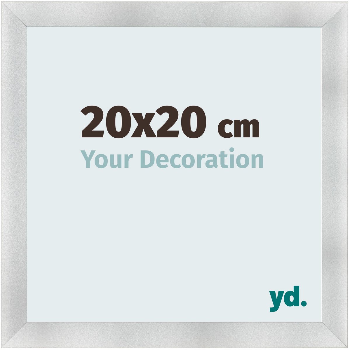 yd. Your Decoration - Fotolijst 20x20 cm - MDF - Aluminium Geborsteld - Pisa