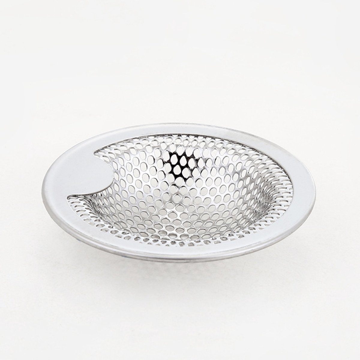 2 stuks Gootsteen Plug - Aanrecht Filter - 1 Afvoerstop - RVS Afvoerstop - Afvoer Zeef - Spoelbak Filter - Keukenafvoerzeef - voor voedselrestenopvangbak.(diameter 100mm,Zilver.)