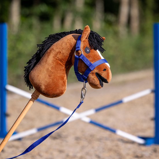 QHP - Halsterset voor Hobby Horse - Kobalt Blauw - LET OP! EXCLUSIEF HOBBYHORSE van Merkloos — afbeelding 4