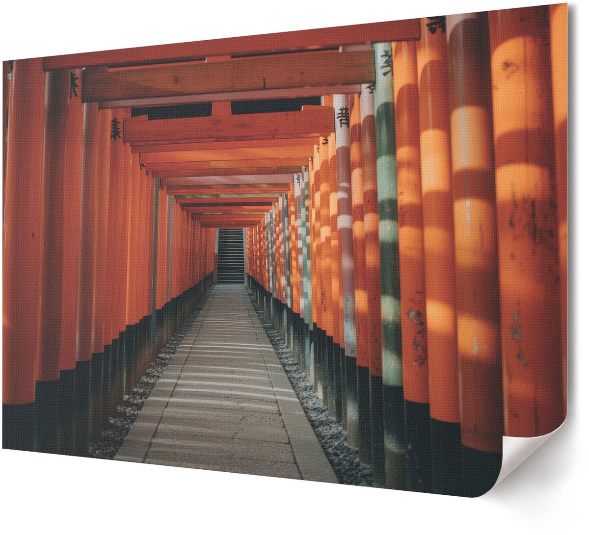 Coloray Polycanvas Wandposter - De Draak En Het Kasteel, Illustratie - A4 - Paars Patroon - Rechthoek - Muurkunst - Woonkamer, Slaapkamer, Kantoor - Romantisch