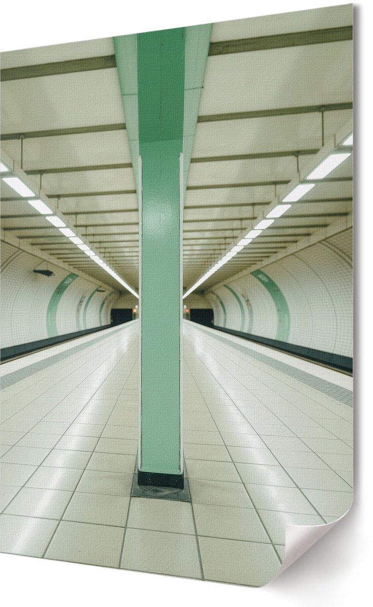 Coloray Polycanvas Wandposter - Kleurrijke Groenten, Fotografie - A2 - Groen Kunst - Rechthoek - Wandkunstwerk - Woonkamer, Slaapkamer, Kantoor - Klassiek