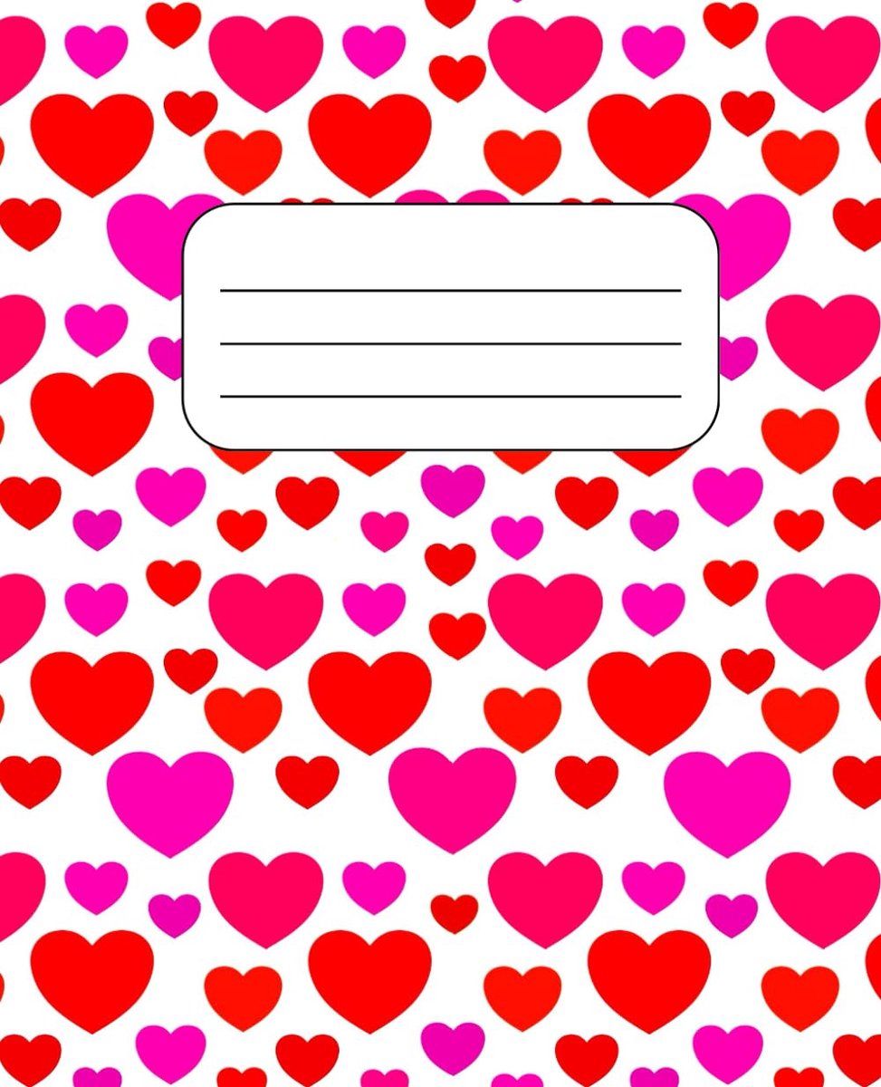 Red and Pink Hearts Composition Notebook - ShopVlot