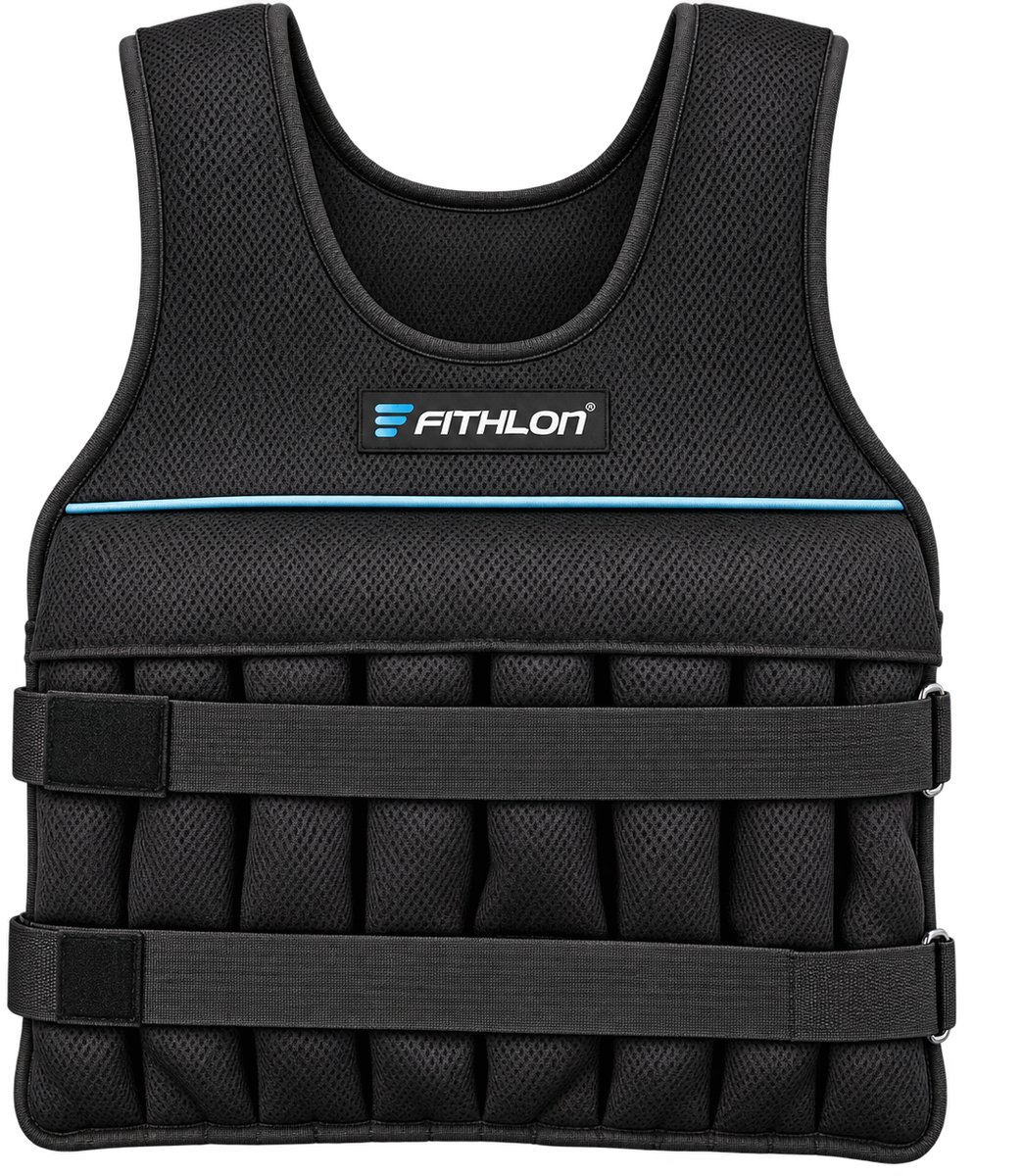 Fithlon Gewichtsvest 20kg - Verstelbaar Gewicht - Ademend Mesh Materiaal - Weighted Vest - Trainingvest - Krachttraining & Crossfit Trainingsvest