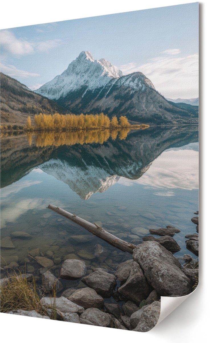 Coloray Polycanvas Poster - Wenteltrap, Fotografie - A3 - Wit Wanddecoratie - Rechthoek - Kunstposter - Woonkamer, Slaapkamer, Kantoor - Klassiek