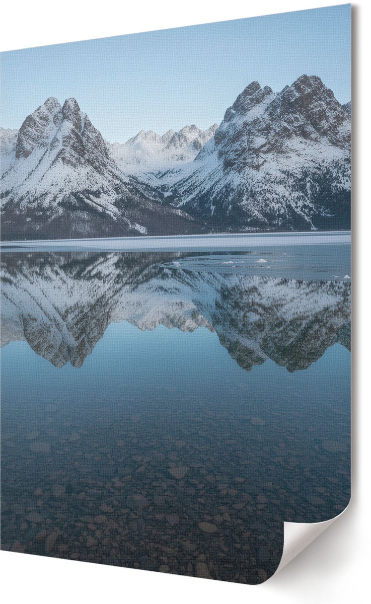 Coloray Canvas Poster Polycanvas - Norrbotten Illustratie, Illustratie - A3 - Beige Patroon - Rechthoek - Decoratieve poster - Woonkamer, Slaapkamer, Kantoor - Retro