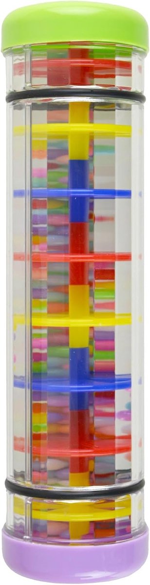 Kleurrijke Rainmaker Plastic Rain Stick Rammelaar Tube Rainmaker - 20cm