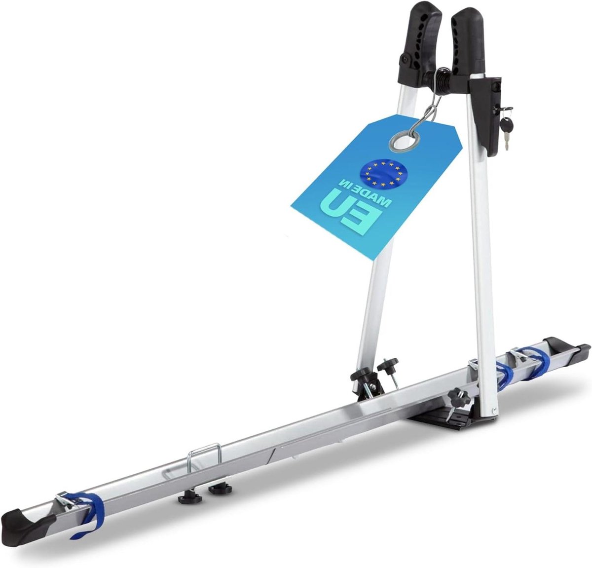 Fietsdrager Autodak - Fietsendrager Dak - Fiets Vervoeren - TÜV GS Getest - Tot 15 kg - Zilver