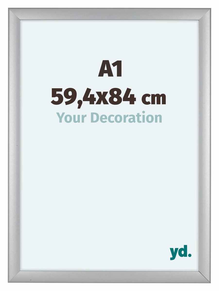 yd. Your Decoration - Fotolijst A1 59,4x84 cm - MDF - Zilver Mat - Como