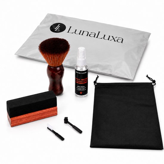 LunaLuxa - Schoonmaakset voor platen - 6 delig - antistatisch - vinyl cleaning kit - vinyl borstel - lp schoonmaakset - platenreiniger - platenborstel — afbeelding 2