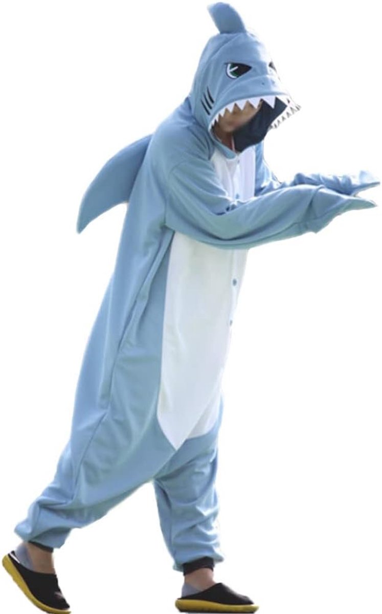 Haaienpak, uniseks, pyjama, cosplaykostuum voor volwassenen