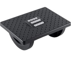 Voetensteun Bureau - Ondersteuning Benen - Ontspannen Zitten - Met Massagepunten - 34 x 25 cm - Zwart
