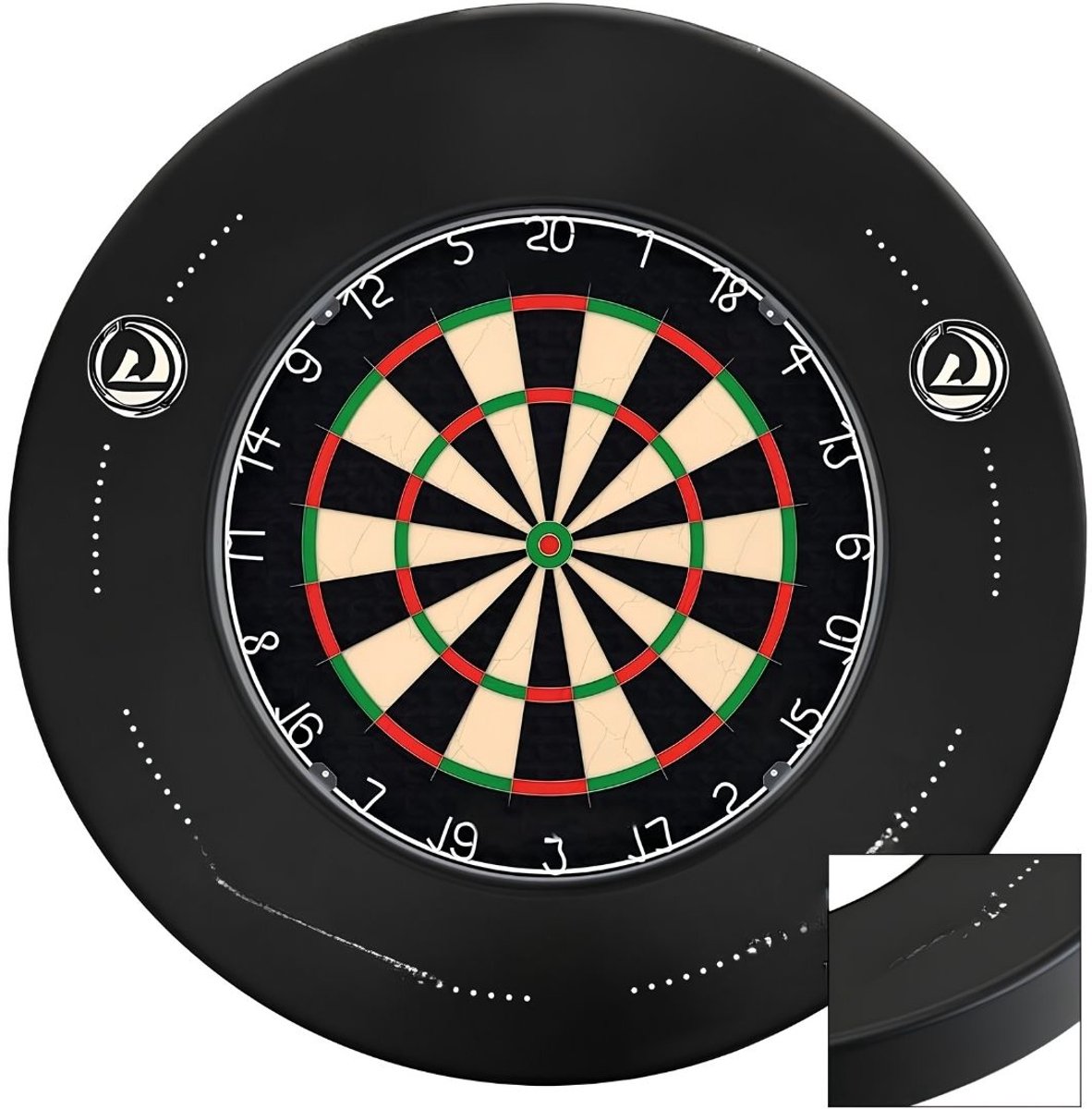 KIRA® Dartsurroundring - Muurbeschermer voor Dartbord - Professionele Muurbeschermer voor Dartbord - Zwart - 45cm x 45cm x 75cm