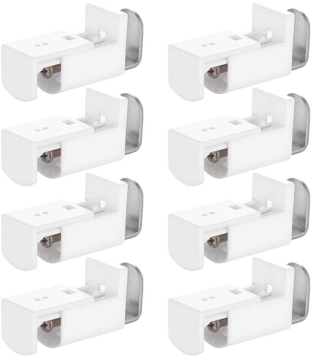 8 stuks klemdragers, plissé bevestiging, klemplissé, reserveonderdelen, klemplissé, reserveonderdelen, metalen - ShopVlot