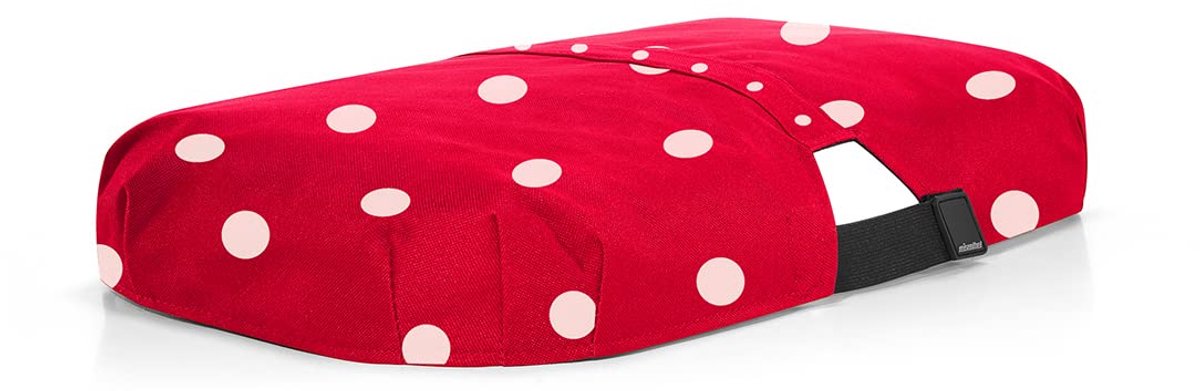 Draagtas Cover 48,5 x 6,5 x 28,5 cm - gemengd stippen - chili rood - ideaal voor onderweg - Luxento