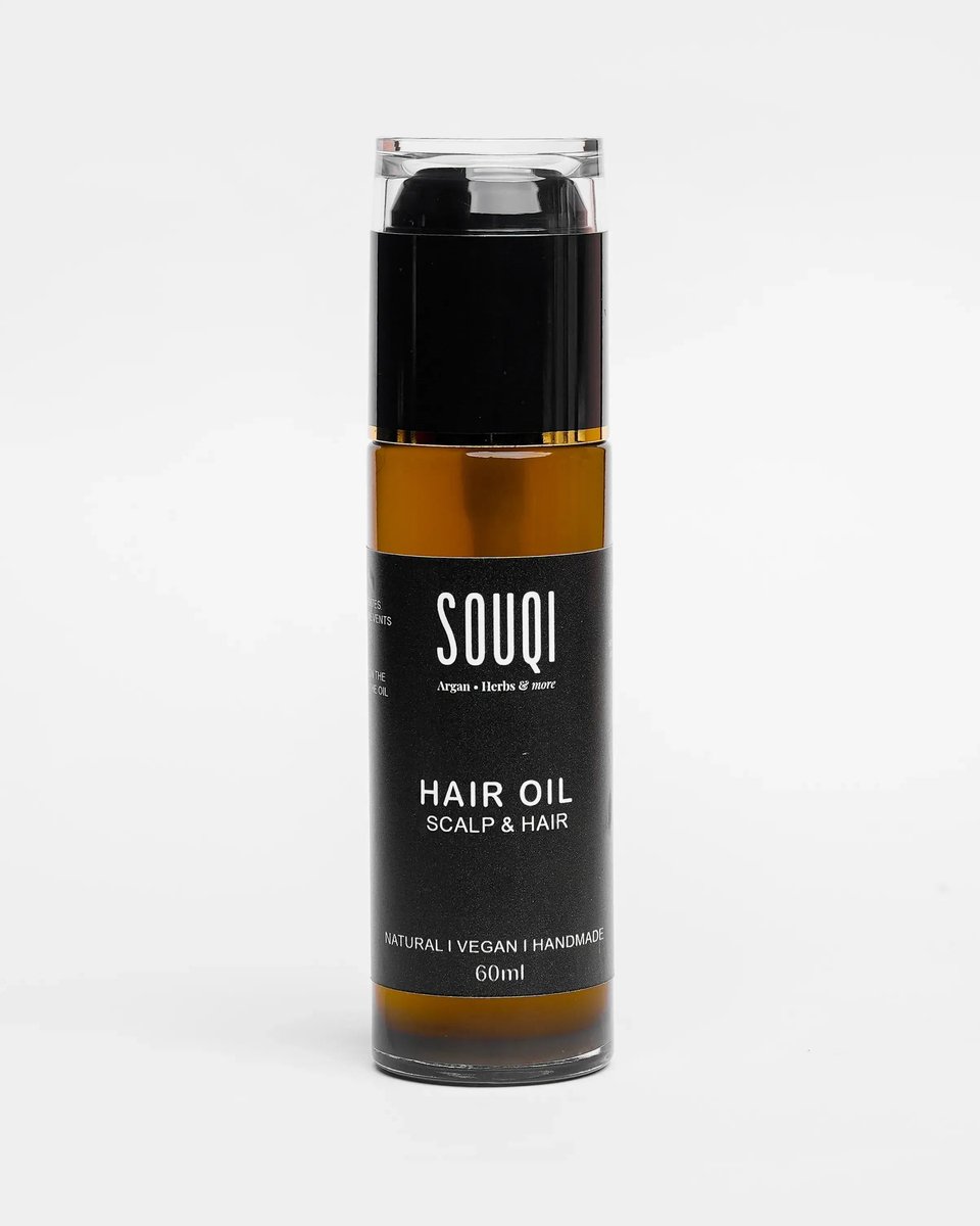 Souqi Kruiden Haarolie 60ml - Arganolie tegen Haaruitval en Haargroei