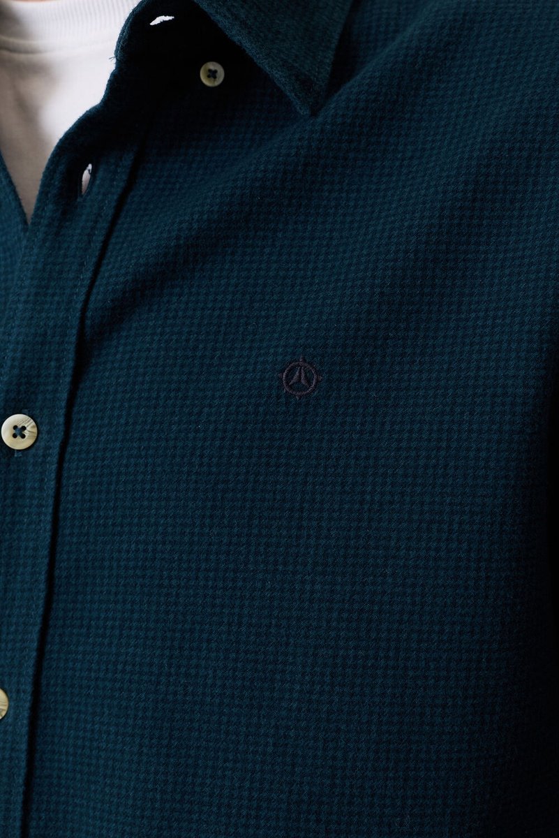 Pilot Heren Overhemd Blauw - Maat L