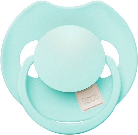 Difrax Prime fopspeen in aqua groen, 6-18 maanden.